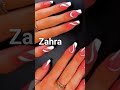 Your name your nails ! #zahra #shorts