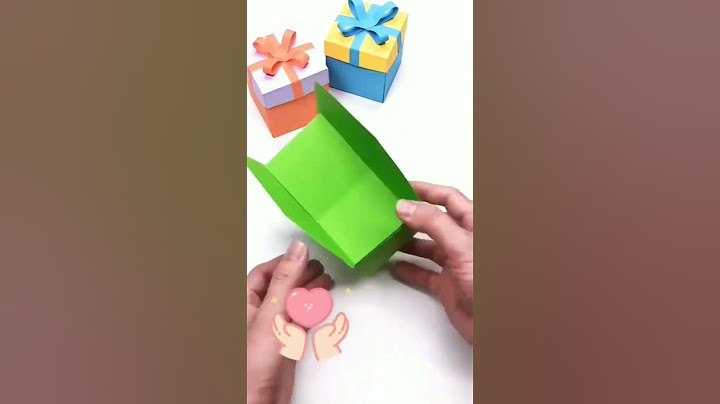 كيفية صنع علبة هدايا🎁