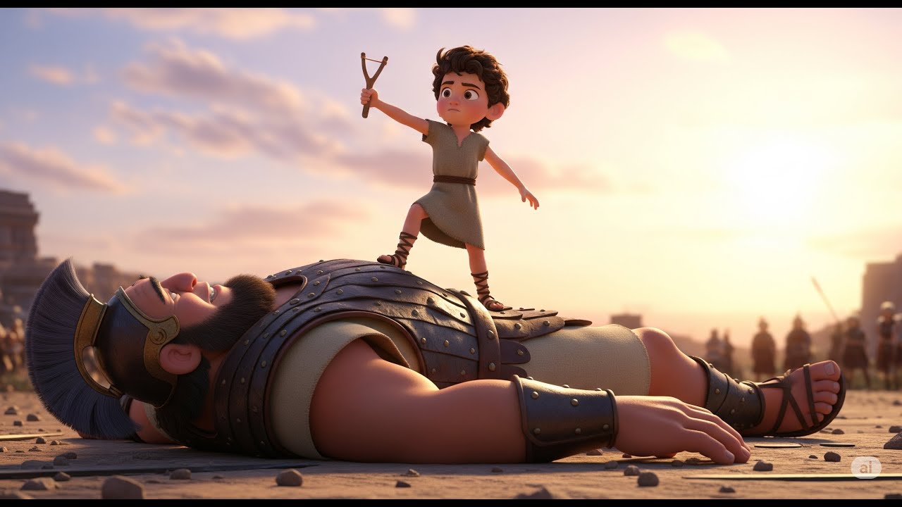 INCRÍVEL HISTÓRIA DE DAVI E GOLIAS PARA CRIANÇAS!