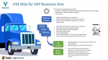 Ship SAP Business One Freight Extension Demo