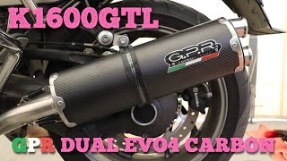 【GPR】K1600GTL DUAL EVO4 CARBON【Exhaust】