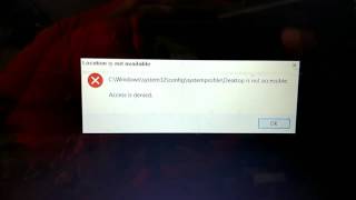 solution for location is not available, access denied error windows 10