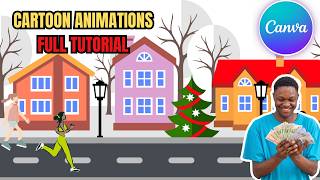 Create Cartoon Animated Videos Using Canva App #viral #video #canva 