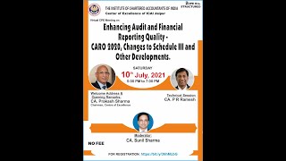 Enhancing Audit and Fin. Rep. Quality - CARO 2020, Changes to Schedule III and other developments.