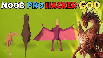 NOOB vs PRO vs HACKER vs GOD in Dinosaur Merge Battle