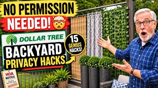 Stop Asking Your HOA — These Dollar Tree Backyard Privacy Hacks Need No Permission