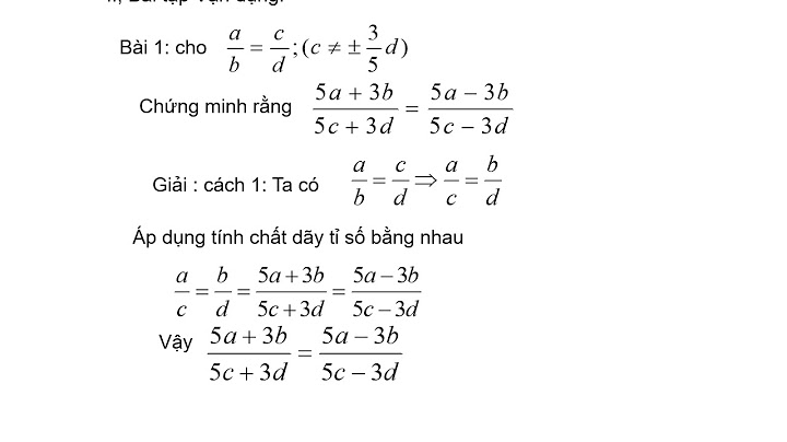 Các bài toán chứng minh tỉ lệ thức năm 2024