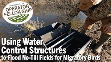 Using Water Control Structures to Flood No-Till Fields for Migratory Birds