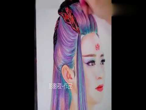 牛人手绘红色妖神花千骨，简直太逼真了，献上膝盖！