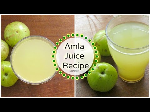 Amla Juice Recipe - How To Make Amla Juice At Home - Indian Gooseberry Juice