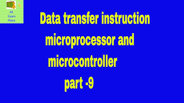 microprocessor and microcontroller lecture for GATE, ESE, PSU [IN HINDI] PART-9