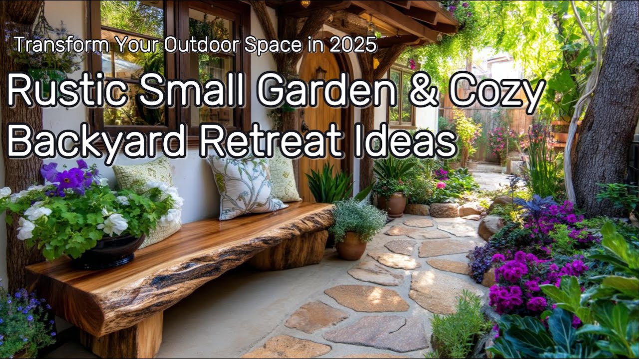 Cozy Backyard Retreat 2025: Rustic Small Garden Landscaping Ideas for a ...