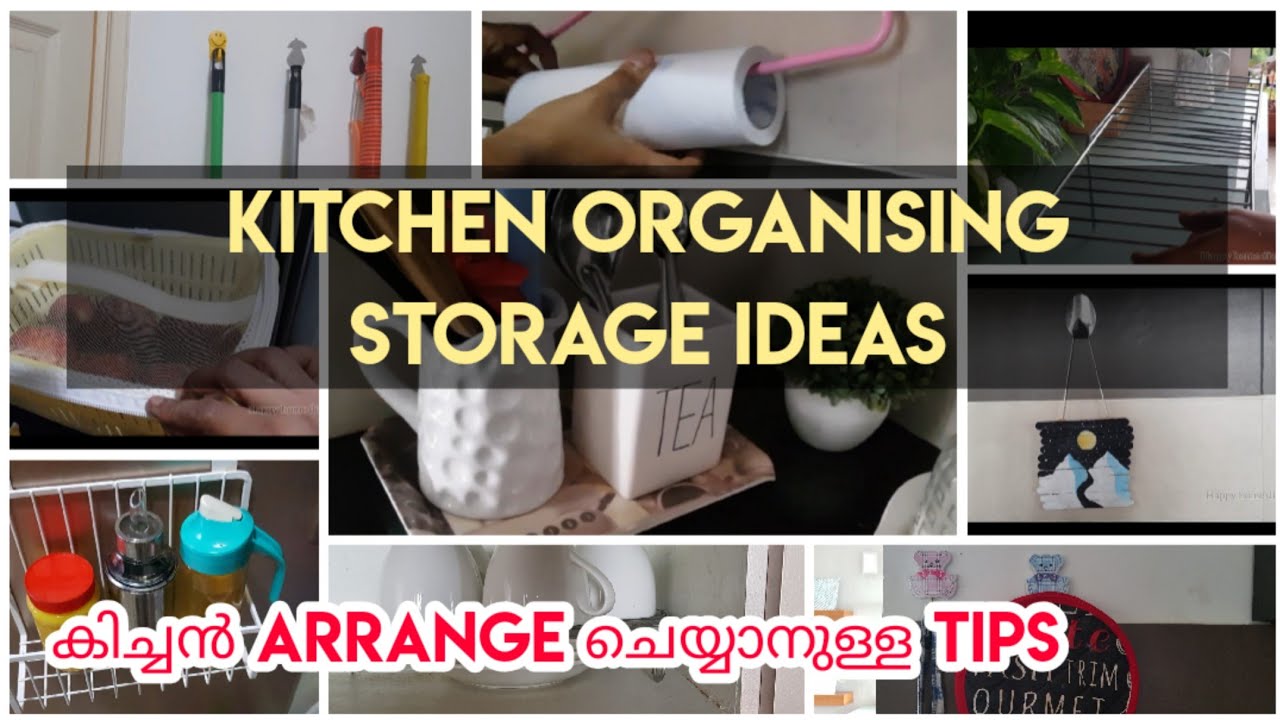 Kitchen Storage & Organisation Ideas in Malayalam/Kitchen Storage tips