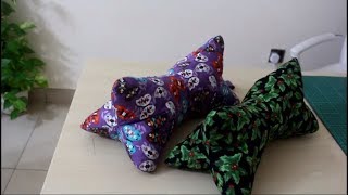 Three seams neck pillow How to!  FREE TEMPLATE!!  Awesome Gift idea