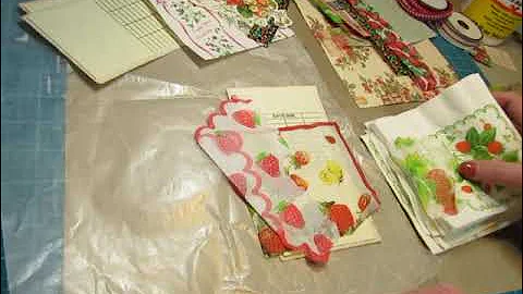 Decorating Library Pockets for Strawberry Journals