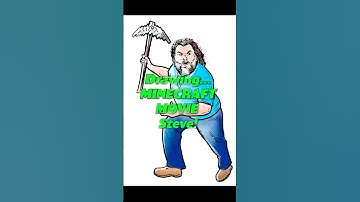 Can I draw Minecraft Movie Steve?! #minecraft #minecraftmovie #minecraftsteve #drawing #comicart