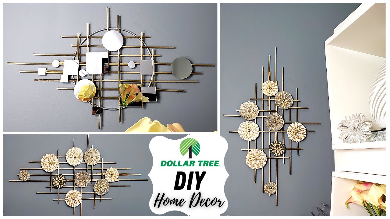 High End Dollar Tree DIYs Home Decor Ideas / DIY Wall Decor - YouTube