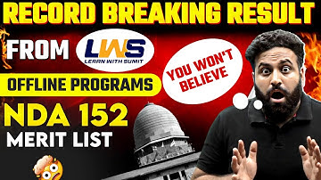 UPSC ने जारी करी NDA Merit List- UNBELIEVABLE RESULT😱 Why Learn With Sumit Breaking Records😳 LWS