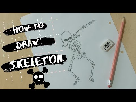 How To Draw a Skeleton | step by step  easy SKELETON drawing |