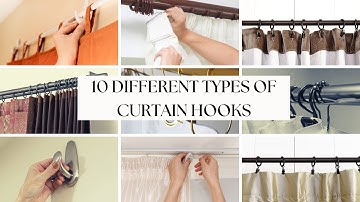 10 verschillende soorten gordijnhaken | Verschillende stijlen gordijnhaken voor alle raamdecoraties