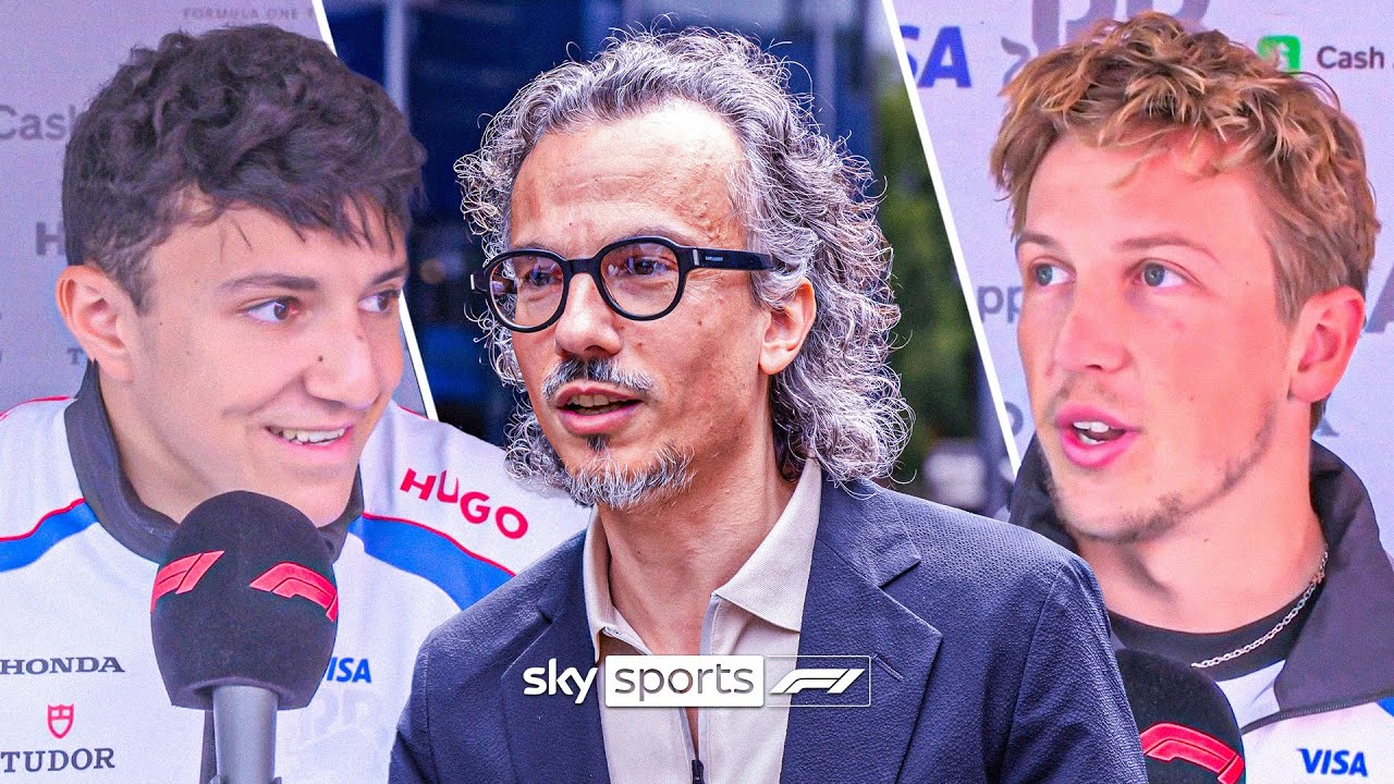 Liam Lawson & Isack Hadjar react to Laurent Mekies replacing Christian Horner 🤔