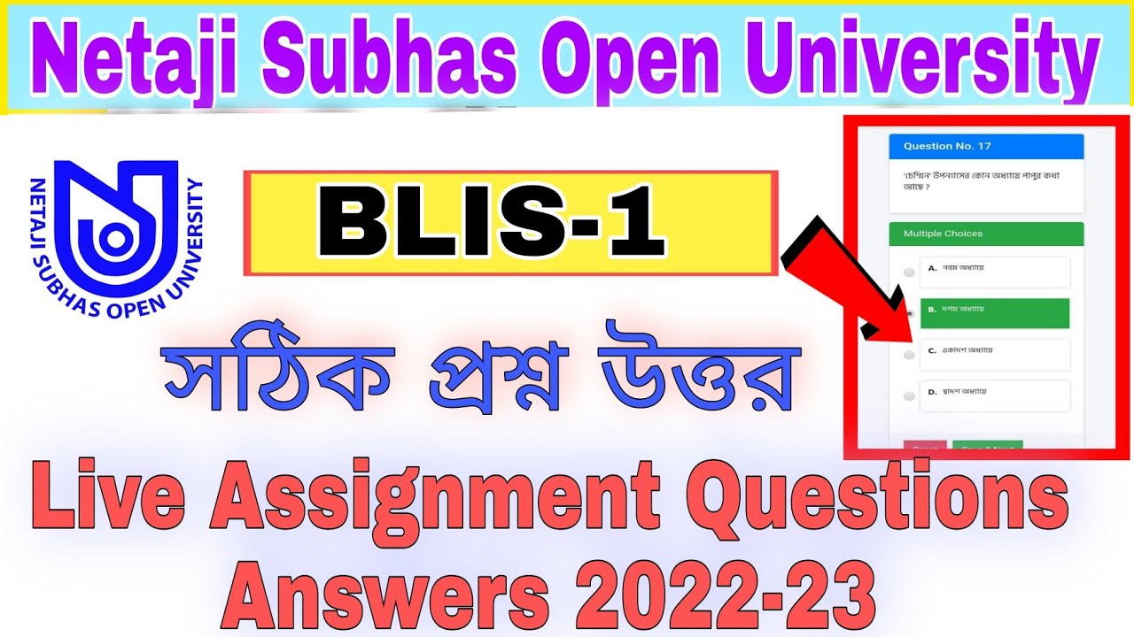 nsou blis assignment submission