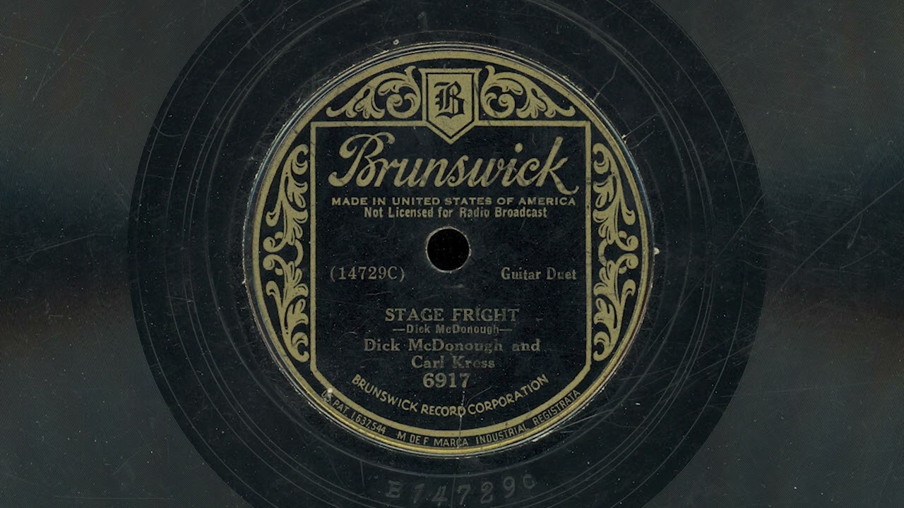 "Stage Fright" - Dick McDonough and Carl Kress (1934)