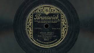 "Stage Fright" - Dick McDonough and Carl Kress (1934) Wealth