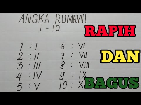 Video: Berapa angka romawi K?