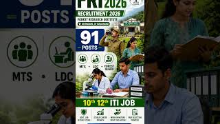 FRI Group C Bharti 2026 😱 | MTS, LDC, Forest Guard Vacancy