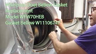 Replace Whirlpool Duet Washer Gasket Bellow, Clean Filter