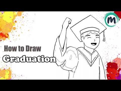 How To Draw Graduation Boy