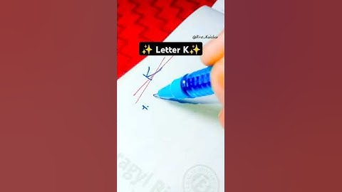 How to sign the letter K⁉️❤️ #signaturestyle #shorts #firstkalakar