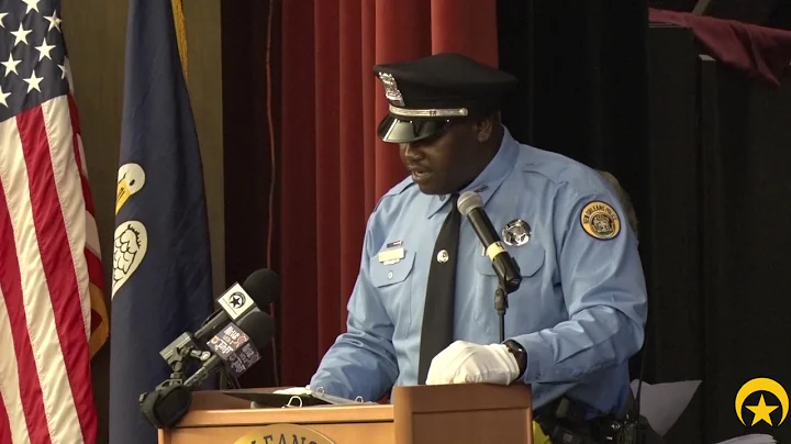 NOPD Recruit Rayvon Souffrant Speaks During Class 177 Graduation