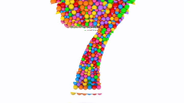 Learn Number 7 on 3d Color Balls | Sparta Circle Dimension Effects (sponsored by preview2effects)