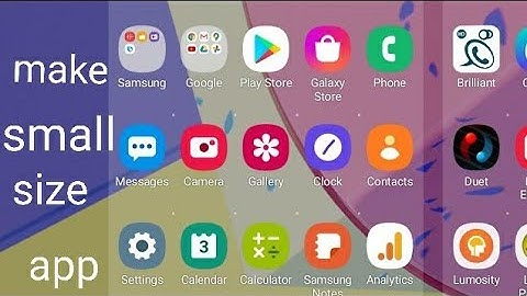 how to small app size in samsung a10, a20, a30, a50, a51