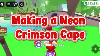 Making a Neon Crimson Cape in Adopt Me! 