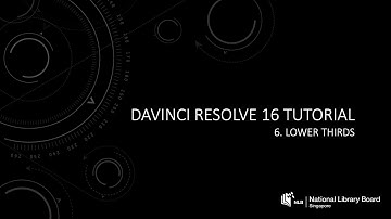 DaVinci Resolve 16 Tutorial: Part 6 - Lower thirds