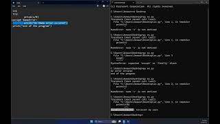 Python3 Exception Handling, File Handling, String Formatting