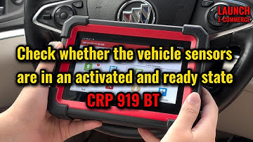 Check whether the vehicle sensors are in an activated and ready state CRP 919 BT