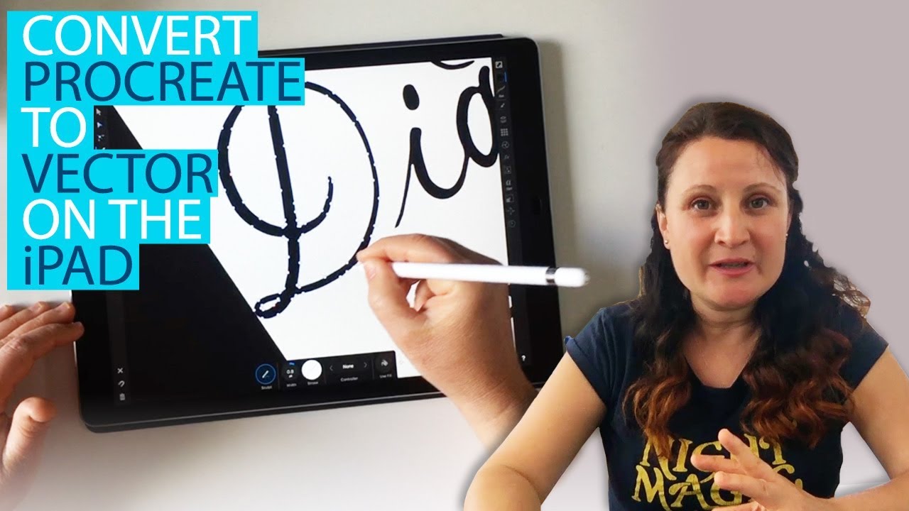 Download Procreate Lettering : Convert to Vector on the iPad (image trace) - YouTube