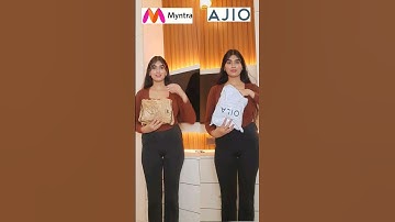 Myntra Vs Ajio | Which one would you pick?🤔 | #meesho #myntravsmeesho #shorts