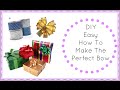 DIY Easy Gift Bow Made With Wired Ribbon. Great For Presents &amp; Decorations