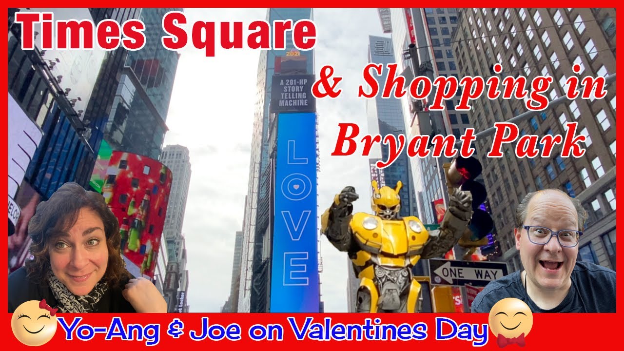 Times Square & Bryant Park Shoppes on ️ Valentines Day ️ We go on a