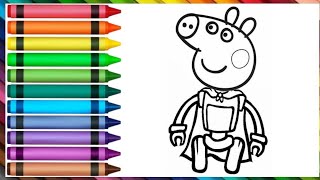 Peppa Pig Drawing for kids 🐷🐷🐷, Kids Drawing  @supereasydrawings   @MagicFingersArt #drawing