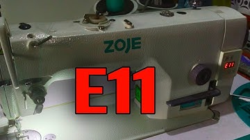 Zoje Sewing Machine Error E11