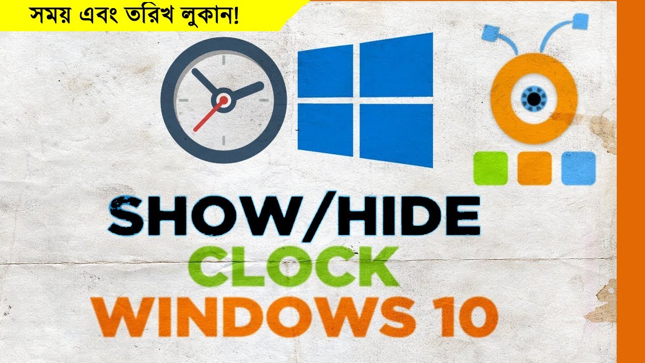 How to hide the clock from Windows 10 taskbar Remove or Hide The Time