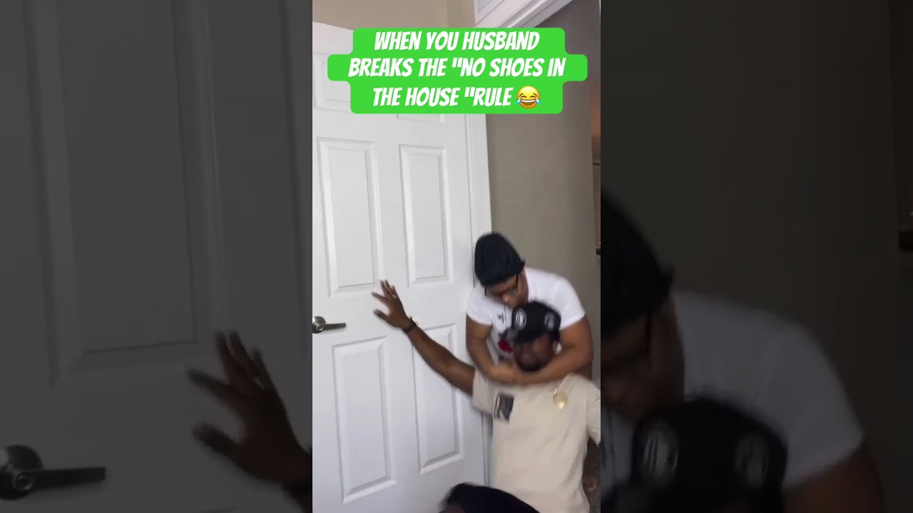 When your husband breaks the no shoes in the house rule 😂