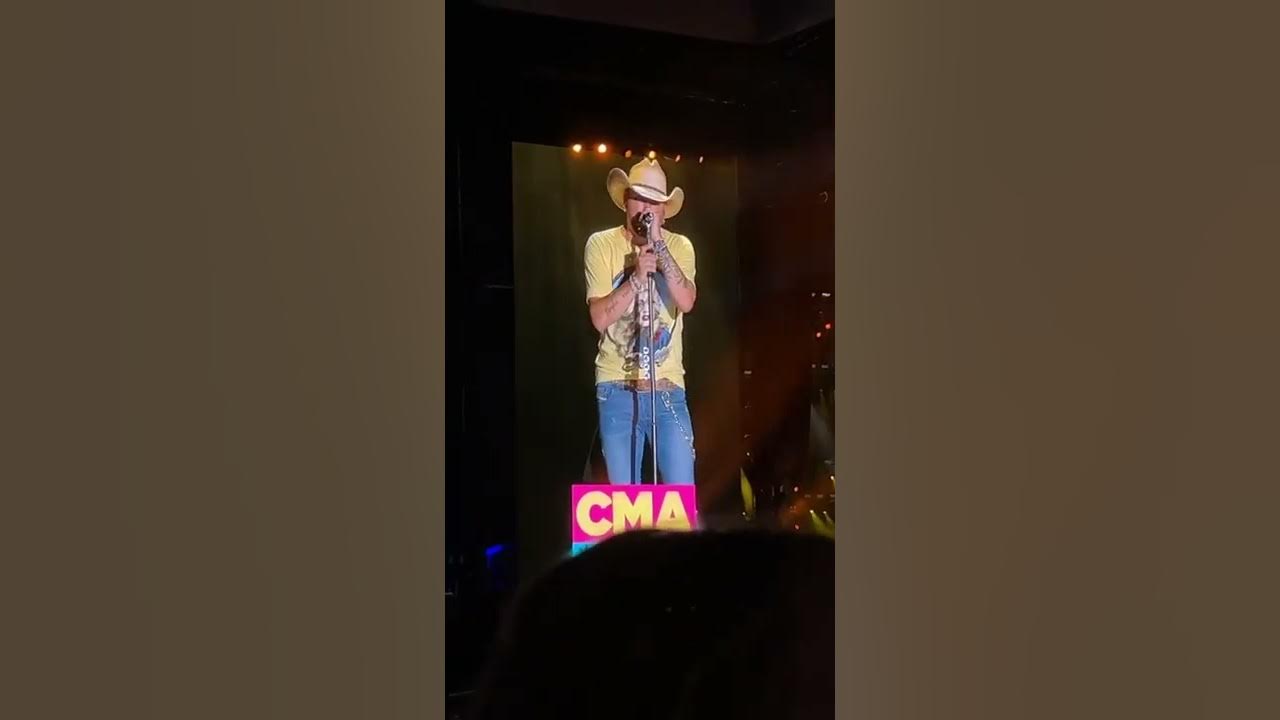 Jason Aldean at CMA Fest '22 new song "That's what tequila does" YouTube
