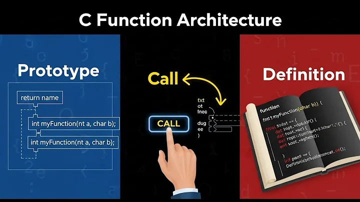 C Function Architecture: Prototype, Call, Definition